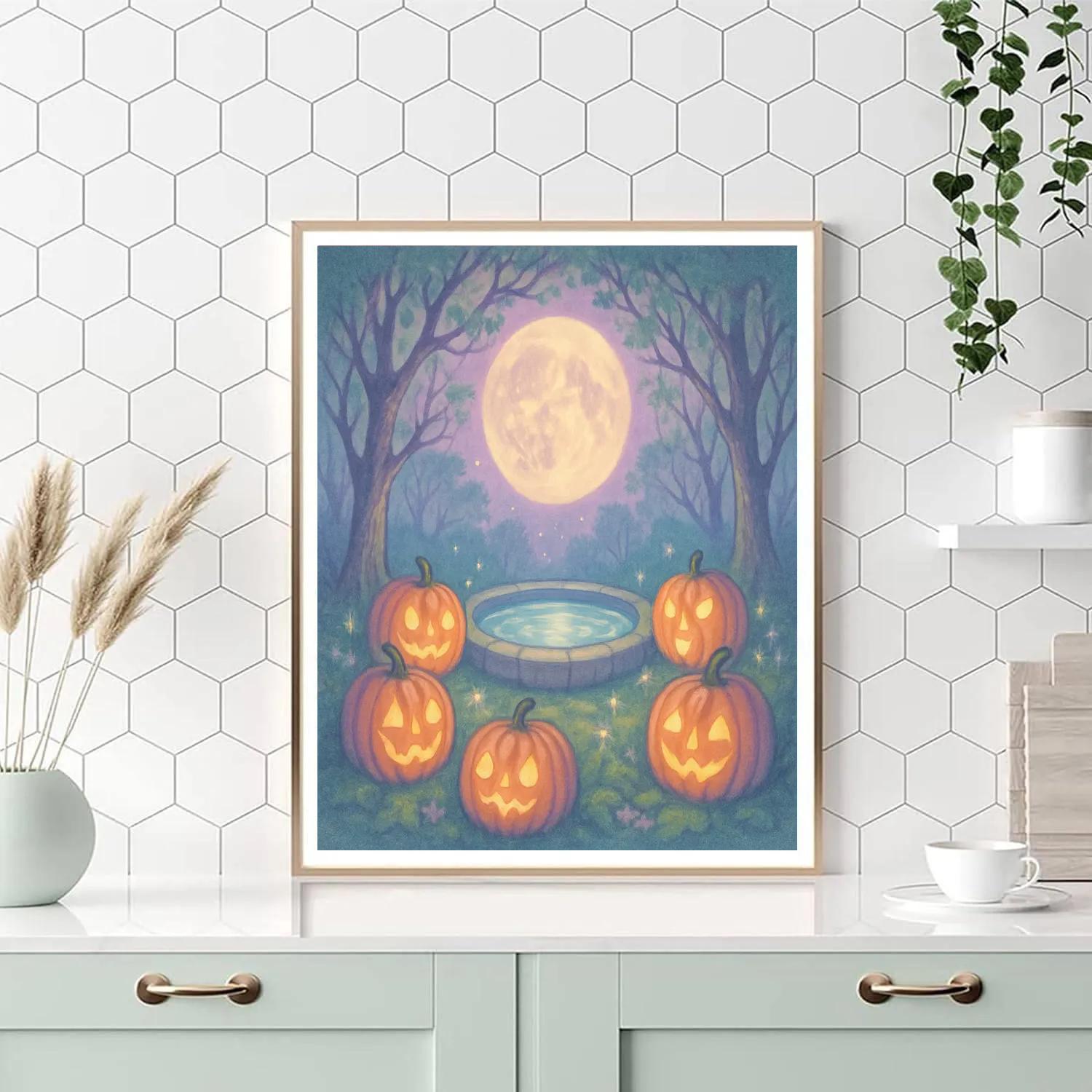 Moonwell Of Whispering Pumpkins DIY paint by numbers