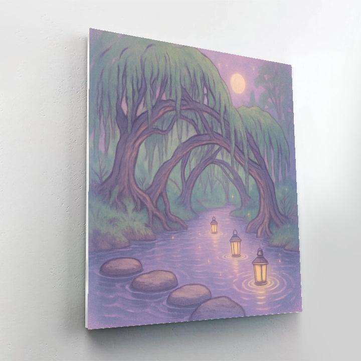 Lanterns At The Hollow Crossing DIY paint by numbers
