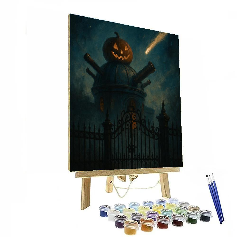 The Pumpkin Observatory Gate DIY paint by numbers