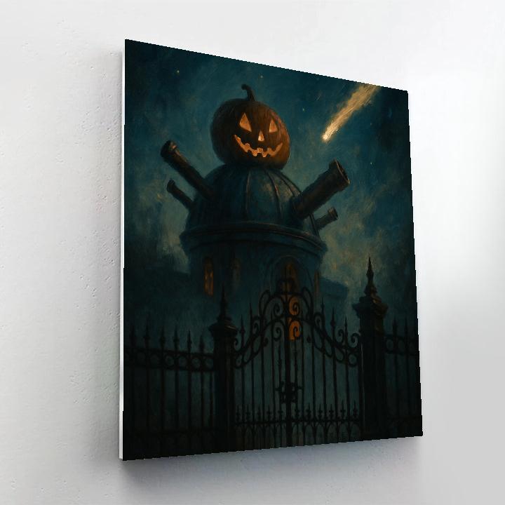 The Pumpkin Observatory Gate DIY paint by numbers