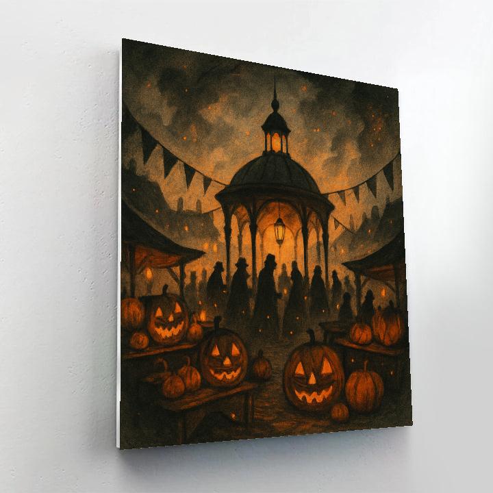 Lanterns Of The Hollow Market Square Number painting