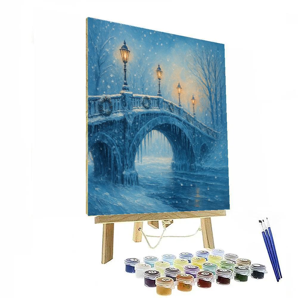 Icicle Bridge Lanterns Number painting
