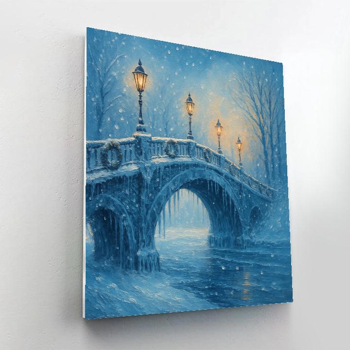 Icicle Bridge Lanterns Number painting