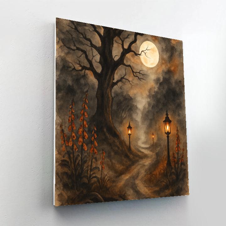 Moonlit Hollowway Watch Numbered painting kits