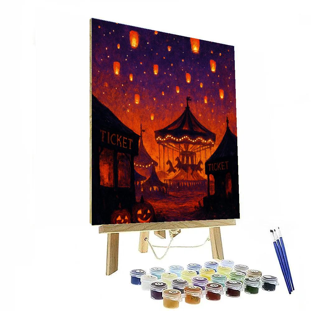 Lanterns Above The Hollow Fair Paint by numbers art