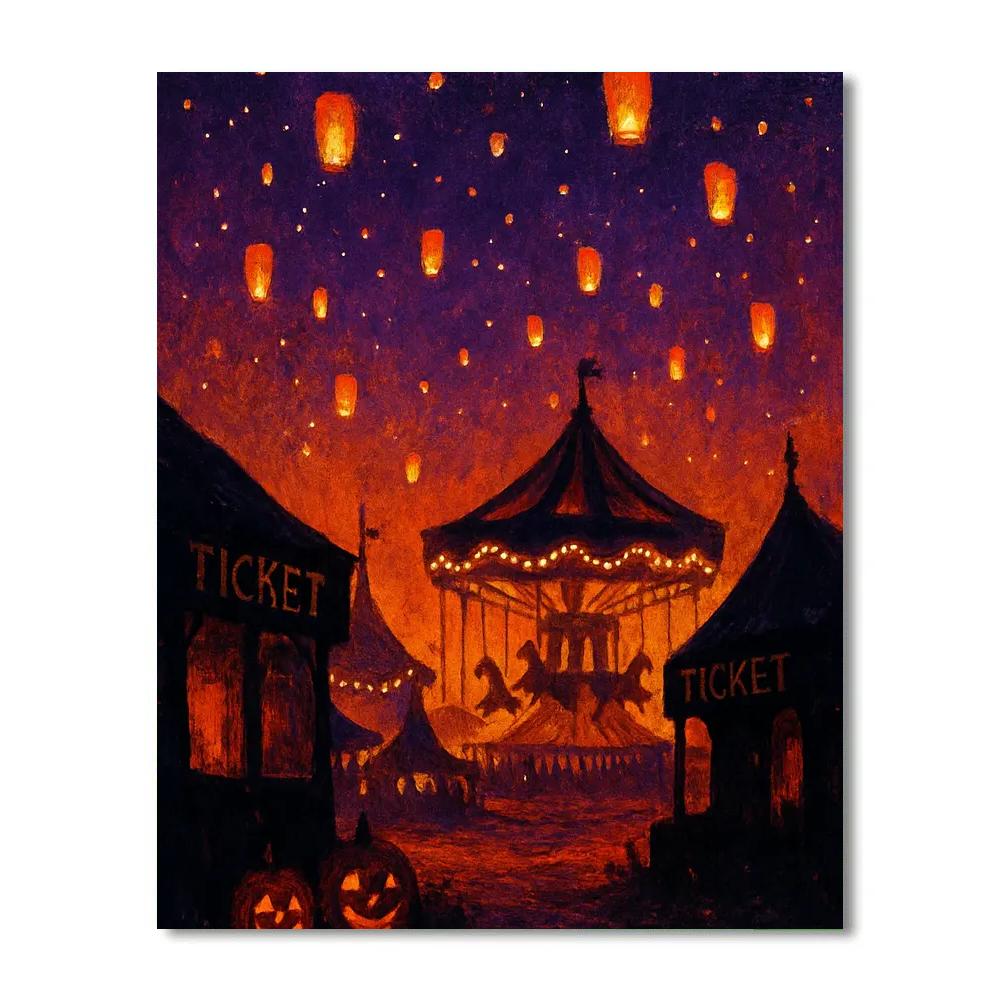 Lanterns Above The Hollow Fair Paint by numbers art