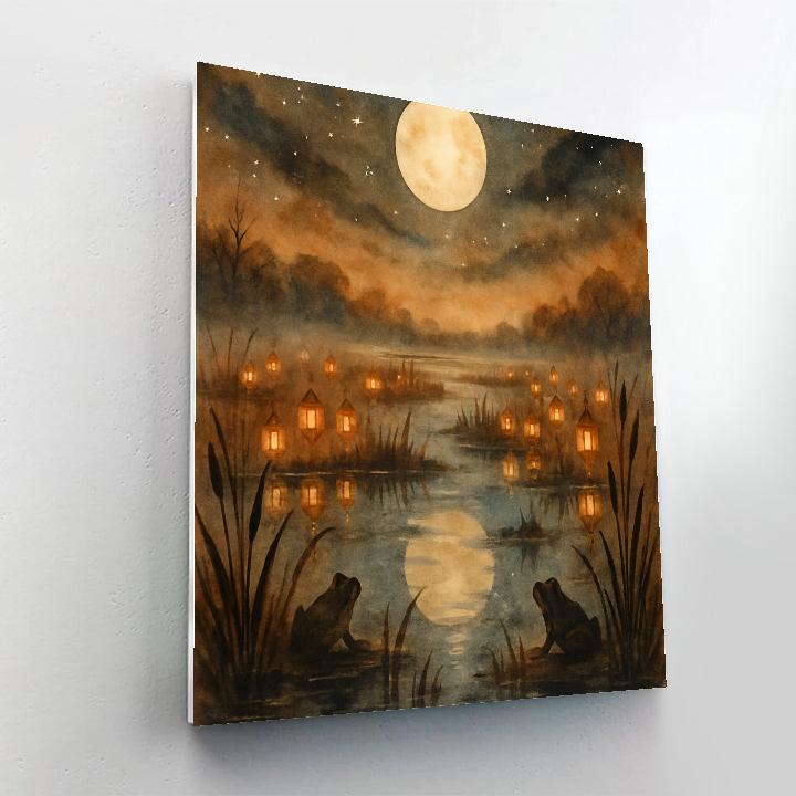 Lanterns Over Hollow Fen paint by number