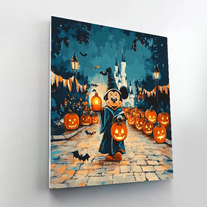 Pumpkin Lantern Parade With Mickey Paint by numbers kits