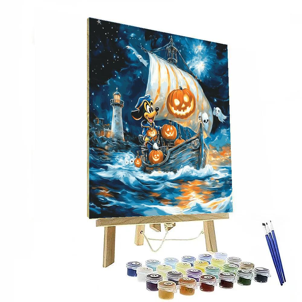 Goofy Ghost Ship Adventure paint by number