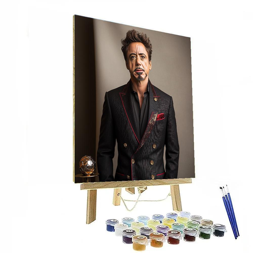 Robert Downey Jr.: Forging The Iron Mind Of A Modern Inventor Painting by numbers kit