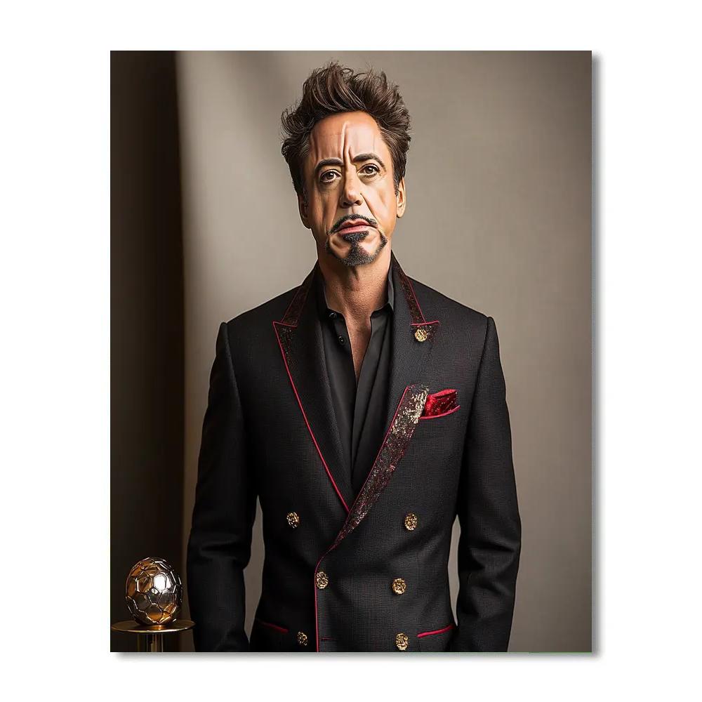 Robert Downey Jr.: Forging The Iron Mind Of A Modern Inventor Painting by numbers kit