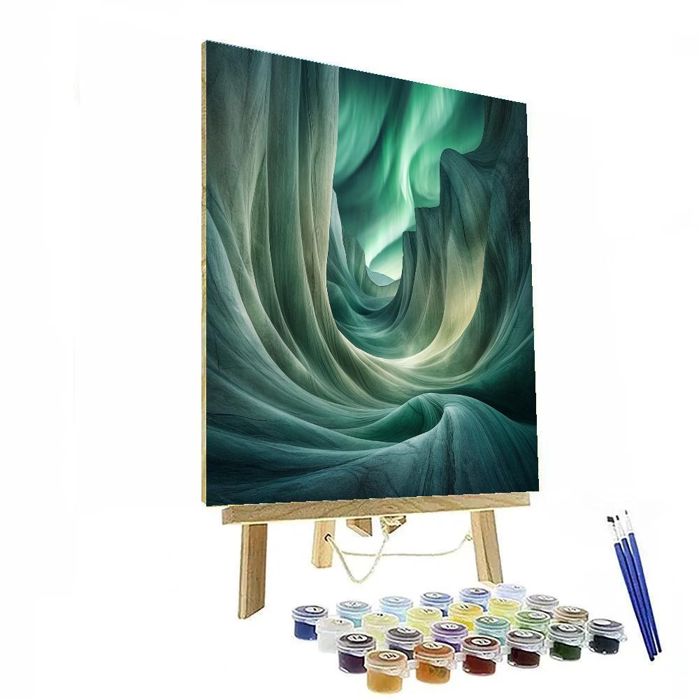 Michelangelo Inspired Aurora Veil paint by numbers