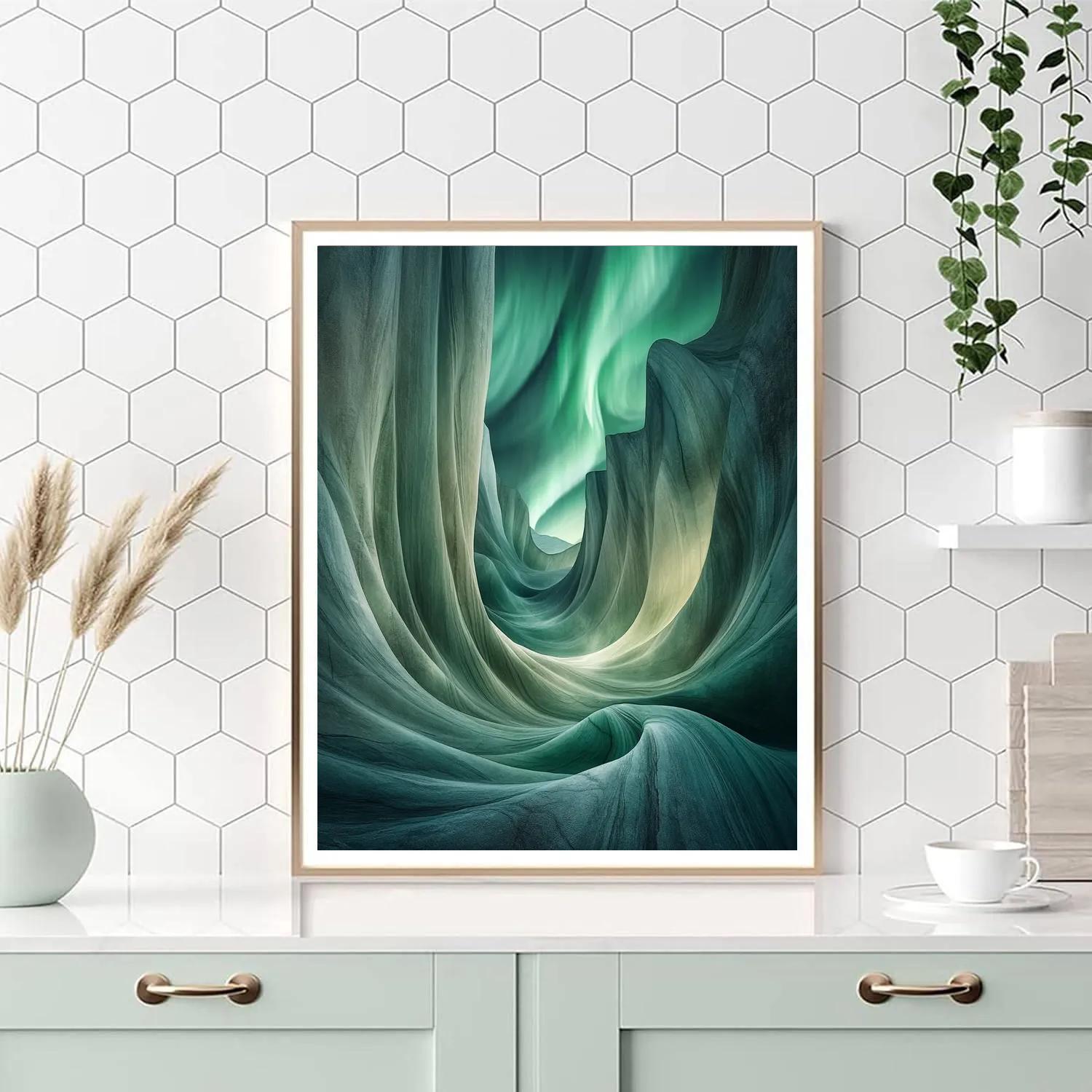 Michelangelo Inspired Aurora Veil paint by numbers