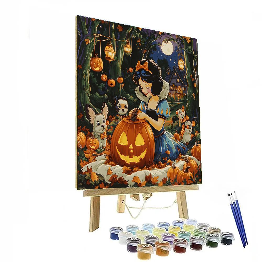 Snow White Midnight Pumpkin Grove DIY paint by numbers