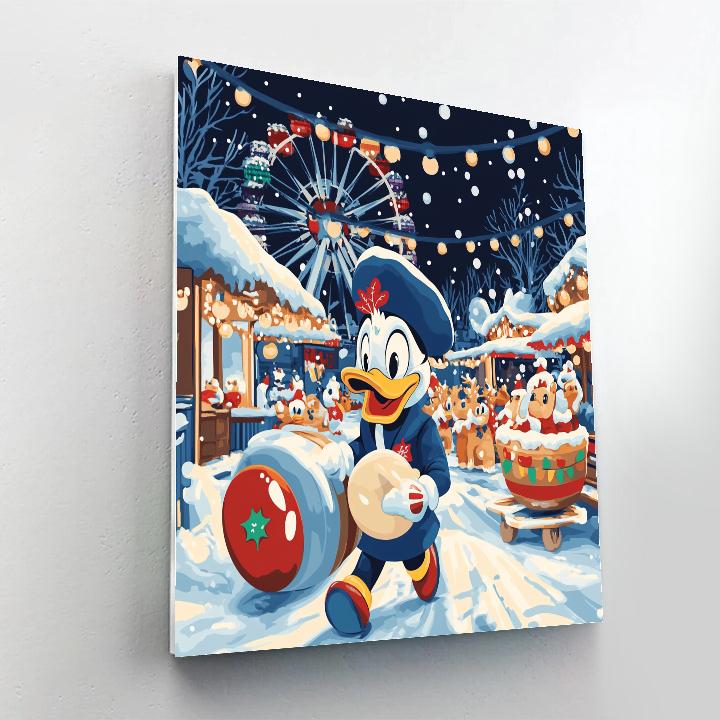 Toy Parade With Donald Duck paint by color