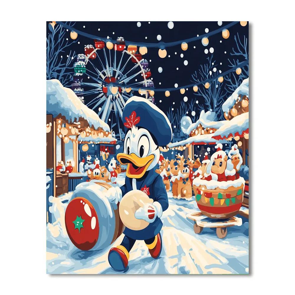 Toy Parade With Donald Duck paint by color