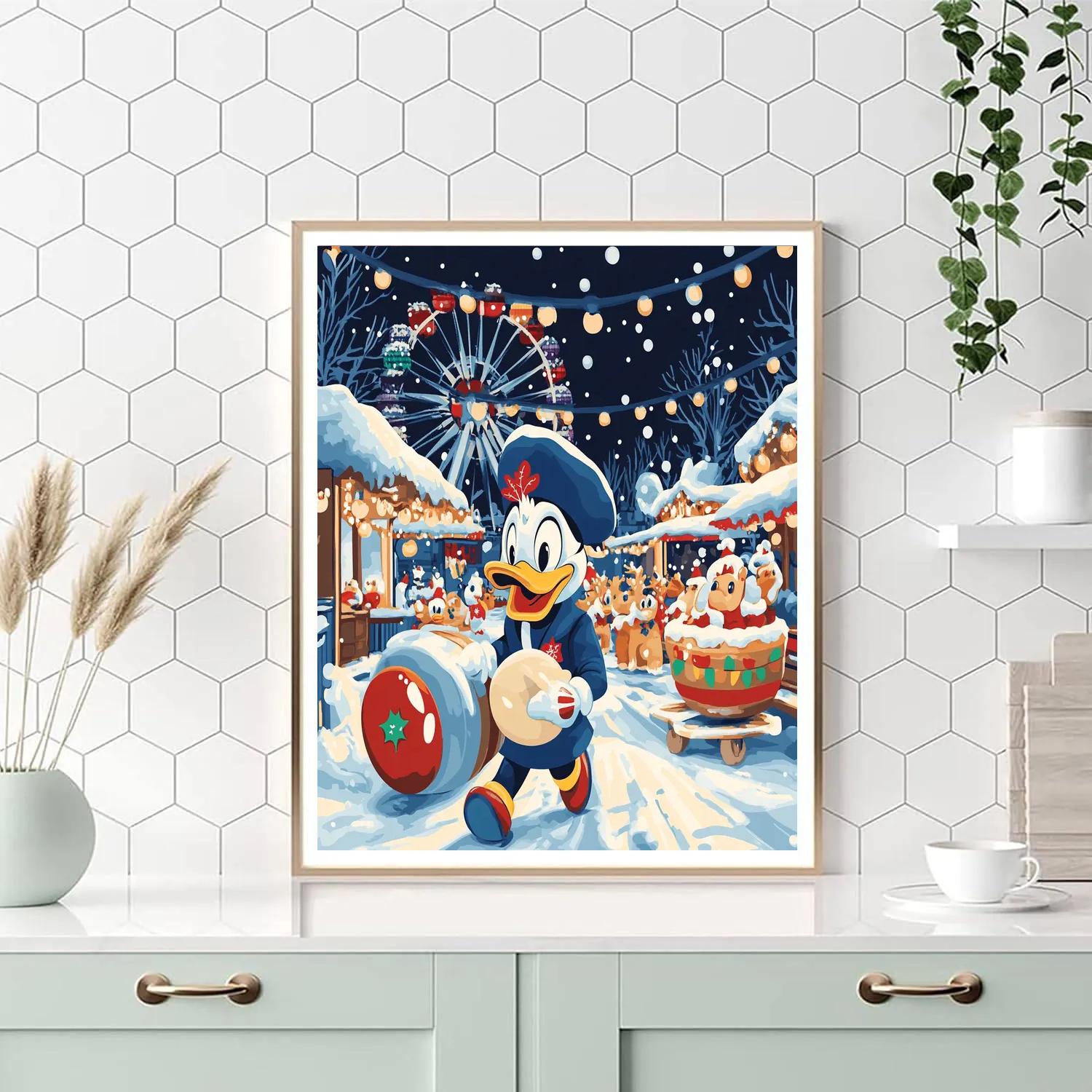 Toy Parade With Donald Duck paint by color