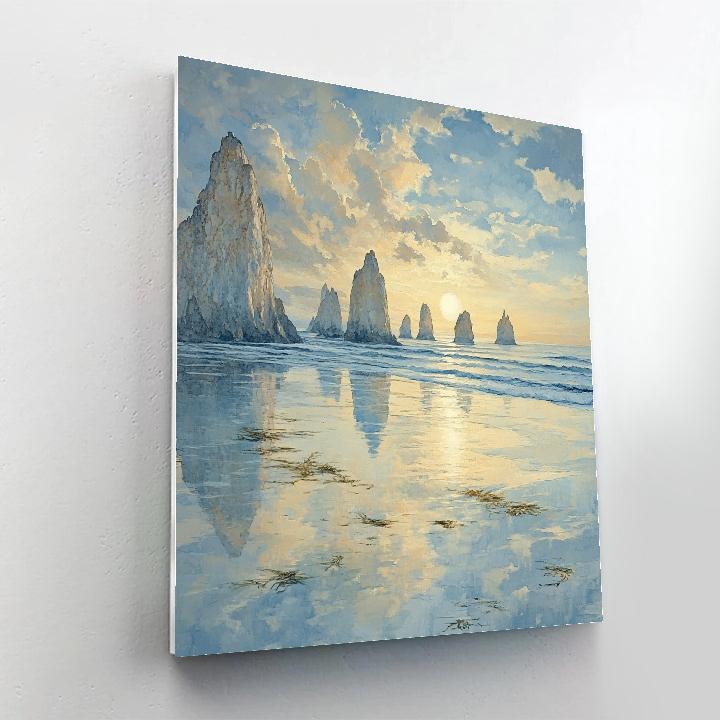 Leonardo Da Vinci Inspired Oceanic Constellation Study painting number kit