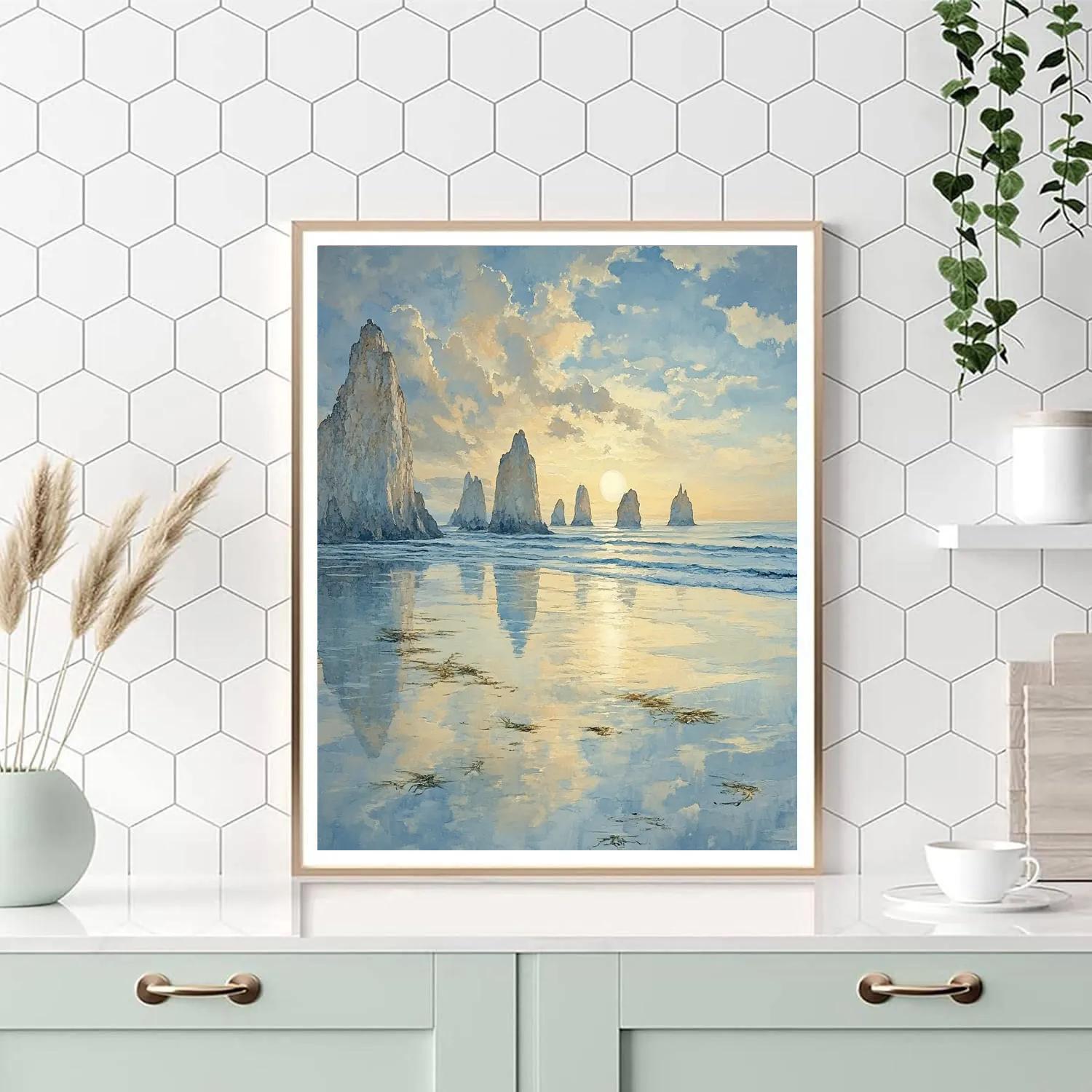 Leonardo Da Vinci Inspired Oceanic Constellation Study painting number kit