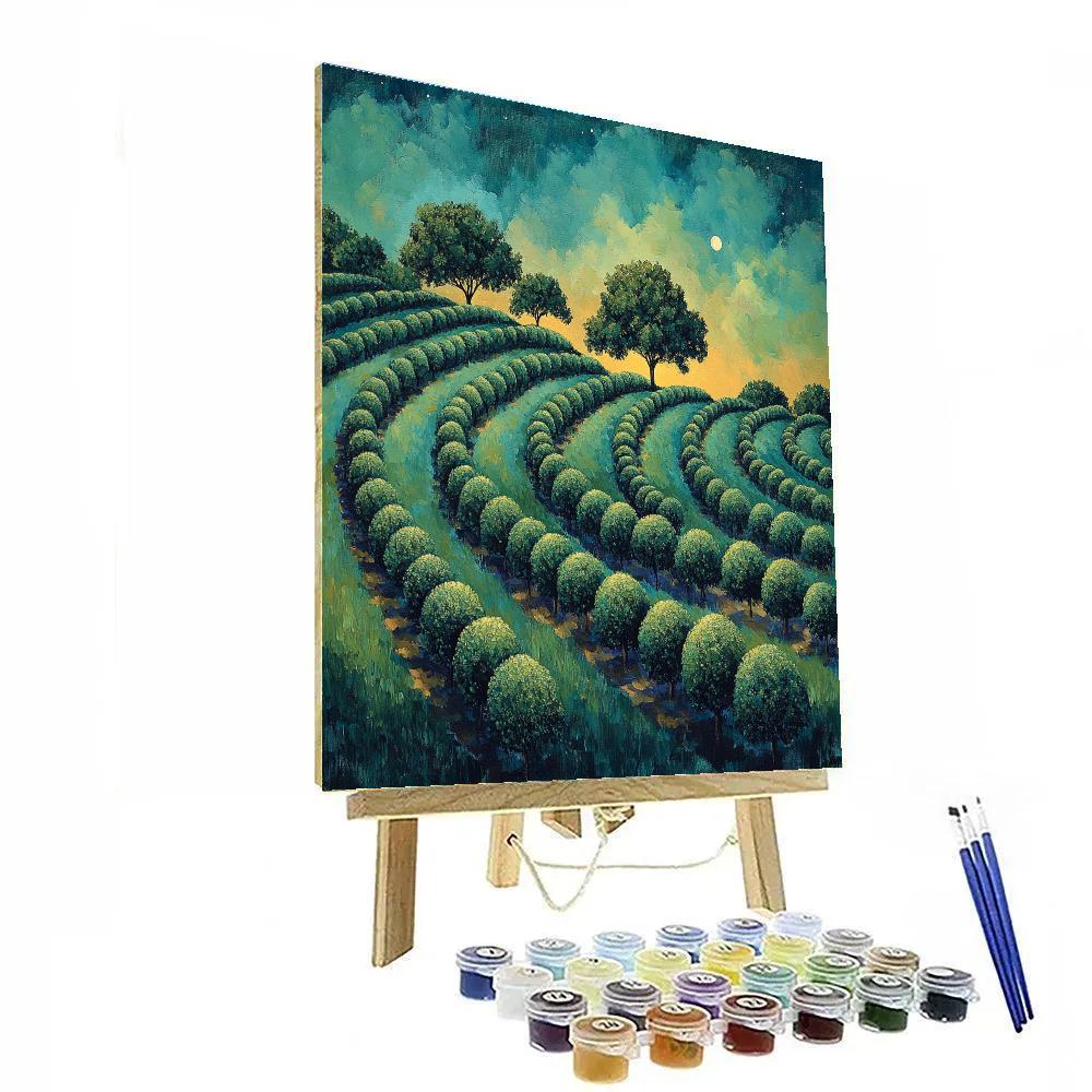 Paul Cézanne Inspired Nocturnal Orchard Atmosphere Painting by numbers kit