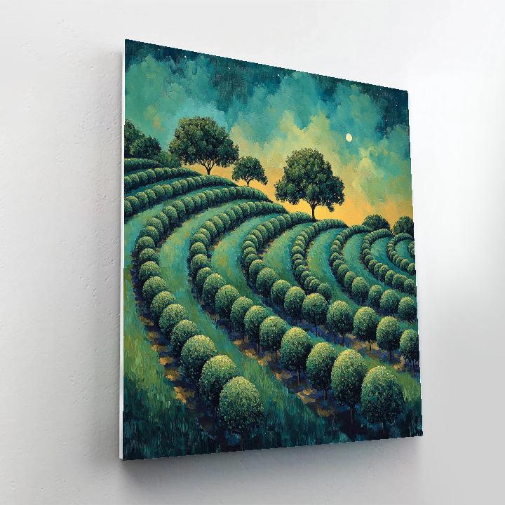 Paul Cézanne Inspired Nocturnal Orchard Atmosphere Painting by numbers kit