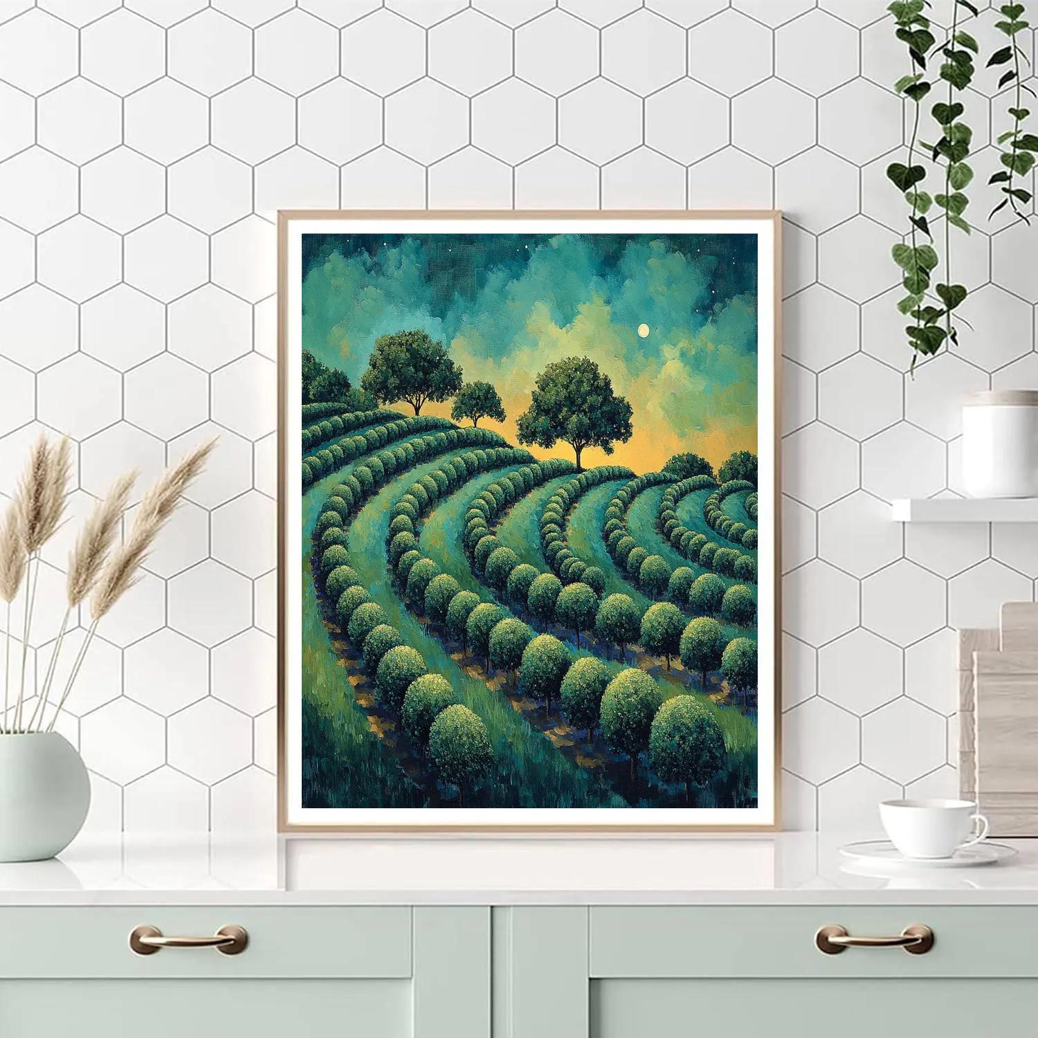 Paul Cézanne Inspired Nocturnal Orchard Atmosphere Painting by numbers kit