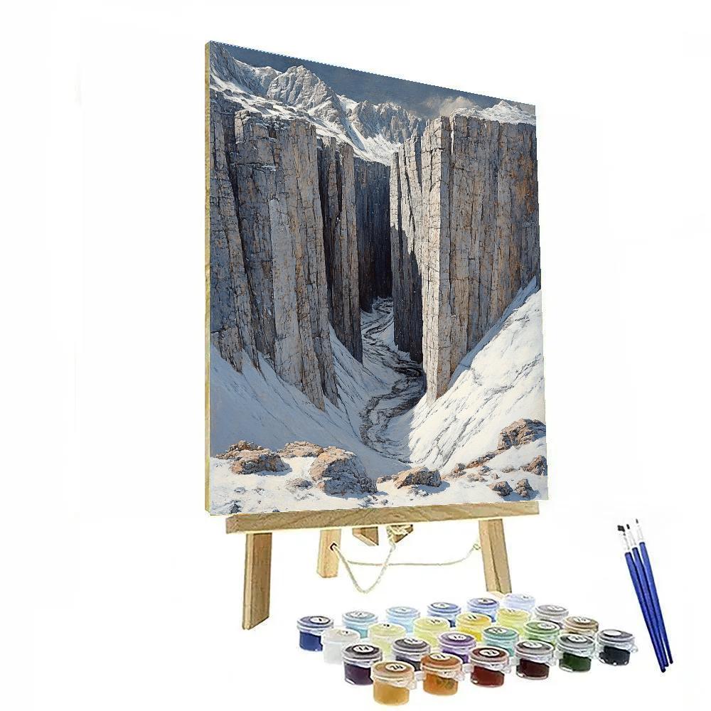 Michelangelo Inspired Granite Canyon paint by numbers