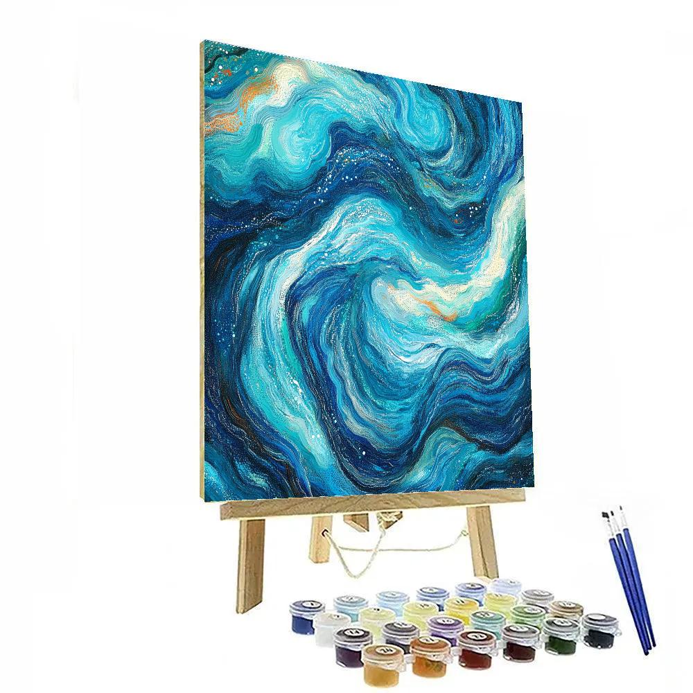 Georges Seurat Inspired Chromatic Ocean Currents Painting by numbers kit