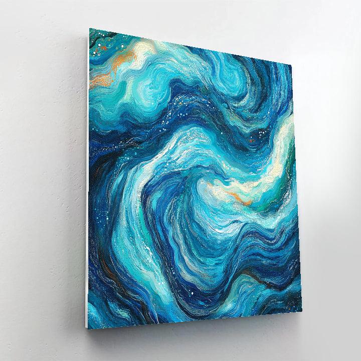 Georges Seurat Inspired Chromatic Ocean Currents Painting by numbers kit