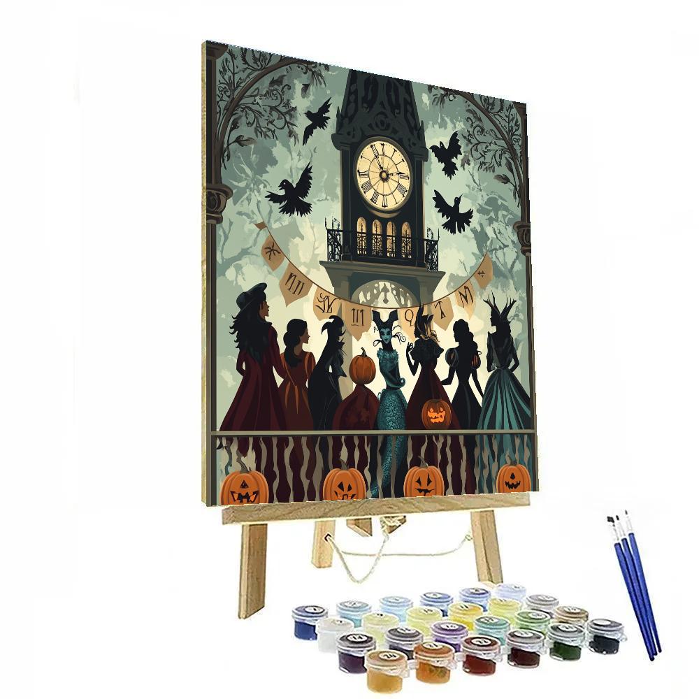 Villainous Masquerade At The Clocktower Number painting