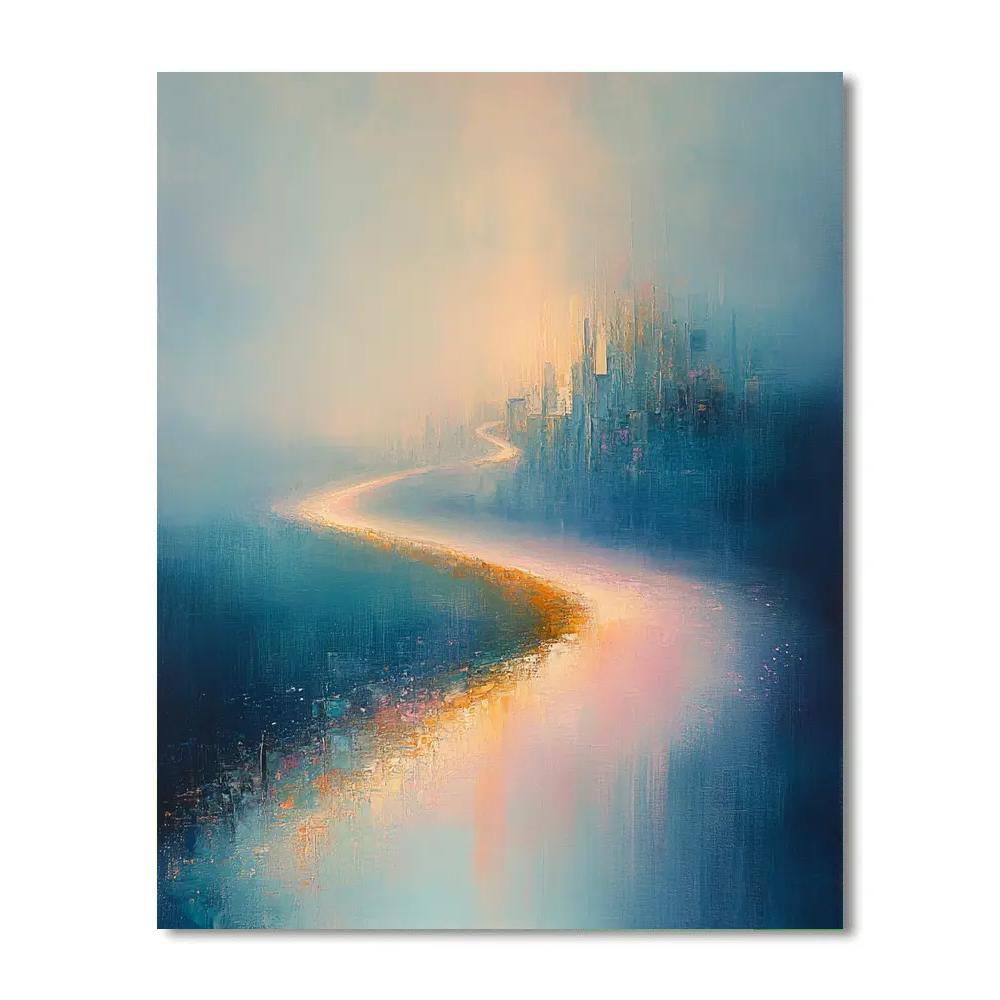 Edgar Degas Inspired Twilight Light Study Painting by numbers kit