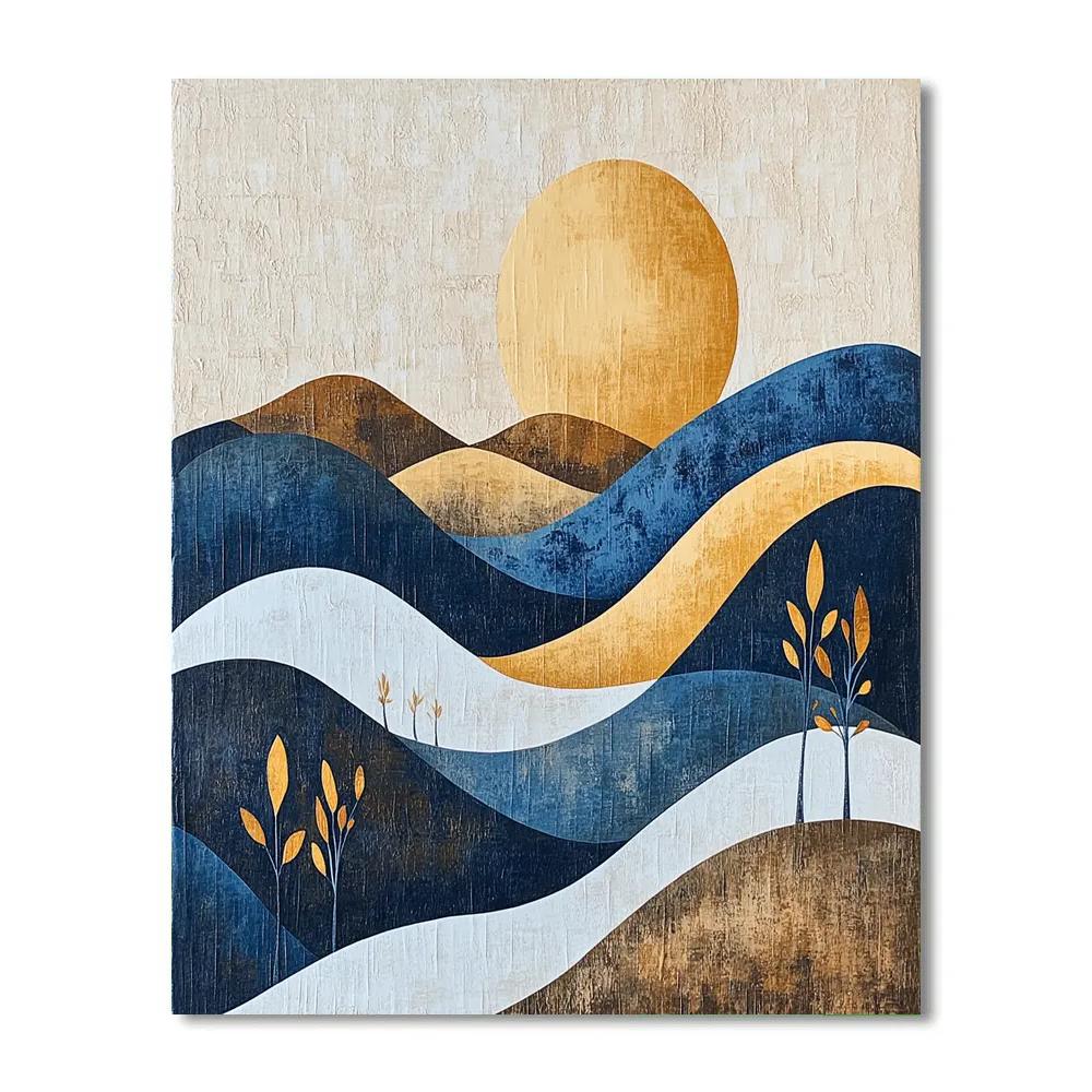 Paul Klee Inspired Rhythm Of Nature Paint by numbers art