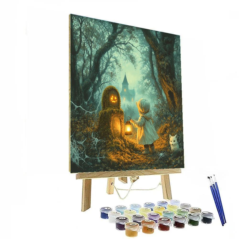 Lantern Graveyard Spooky Paint by numbers kits