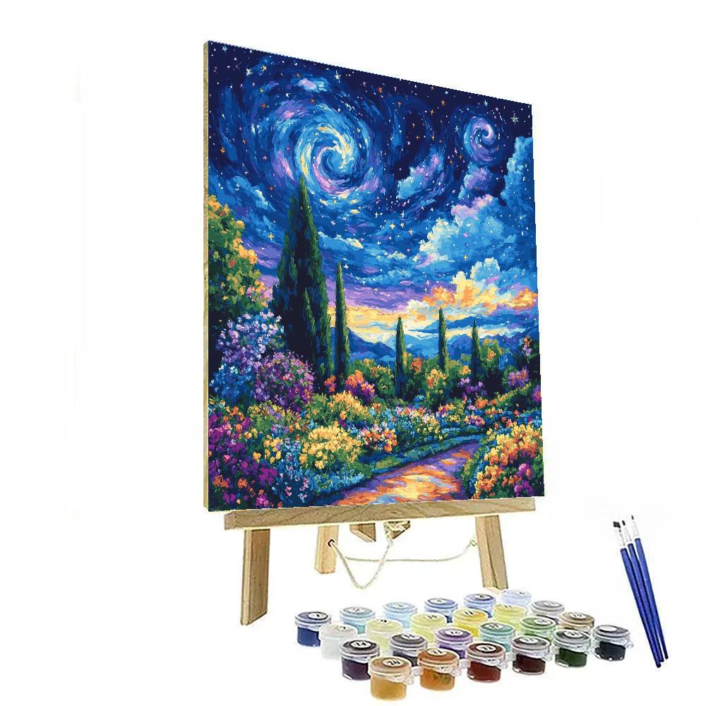 Paul Cézanne Inspired Celestial Gardens paint by color