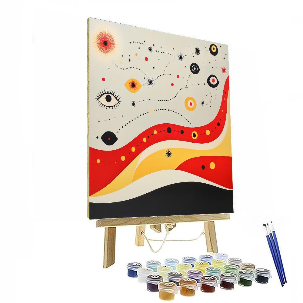 Joan Miró Inspired Dreamy Constellations painting number kit