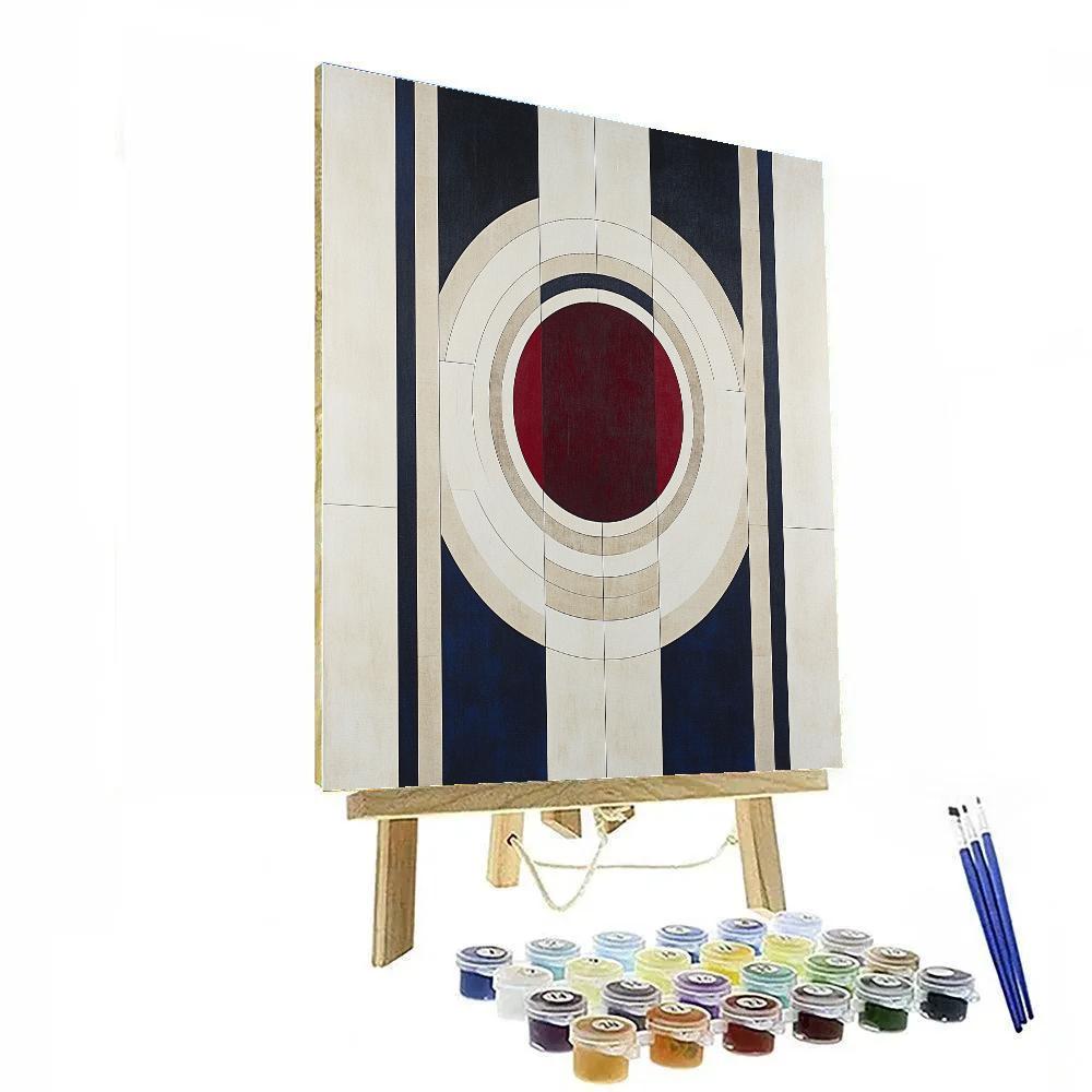 Kazimir Malevich Inspired Suprematist Orbital Balance paint by color