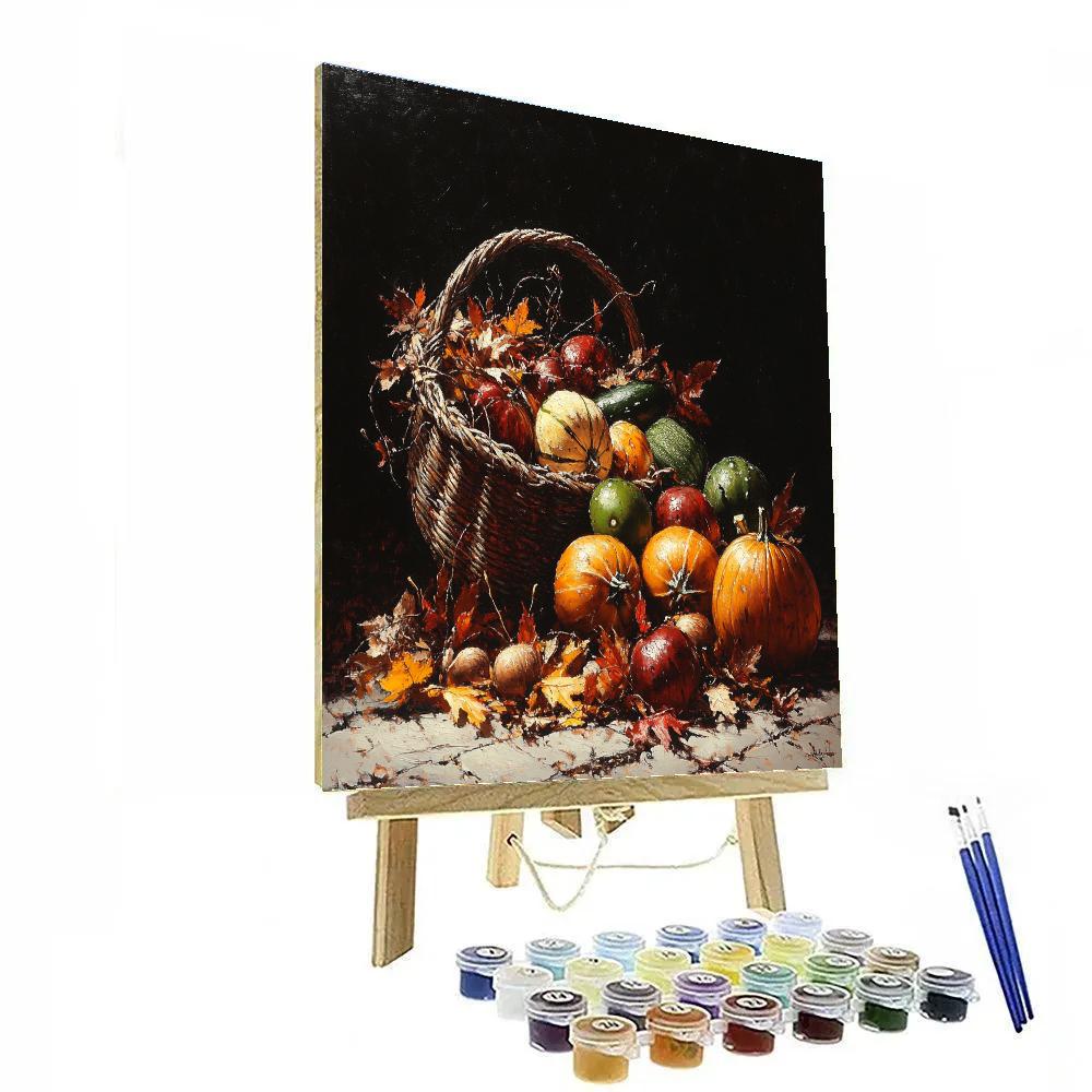 Caravaggio Inspired Shadowed Autumn Harvest Numbered painting kits