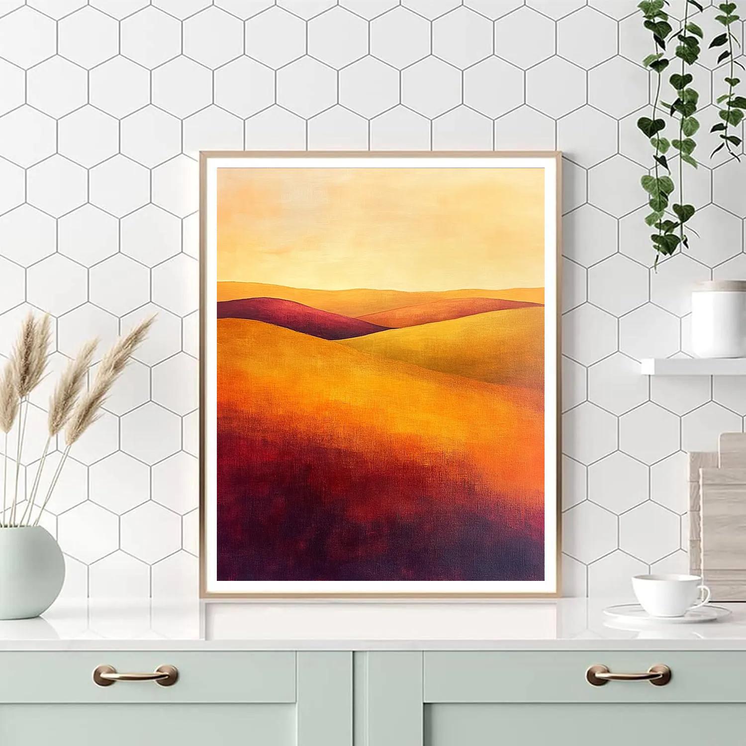 Mark Rothko Inspired Autumn Reflection painting number kit