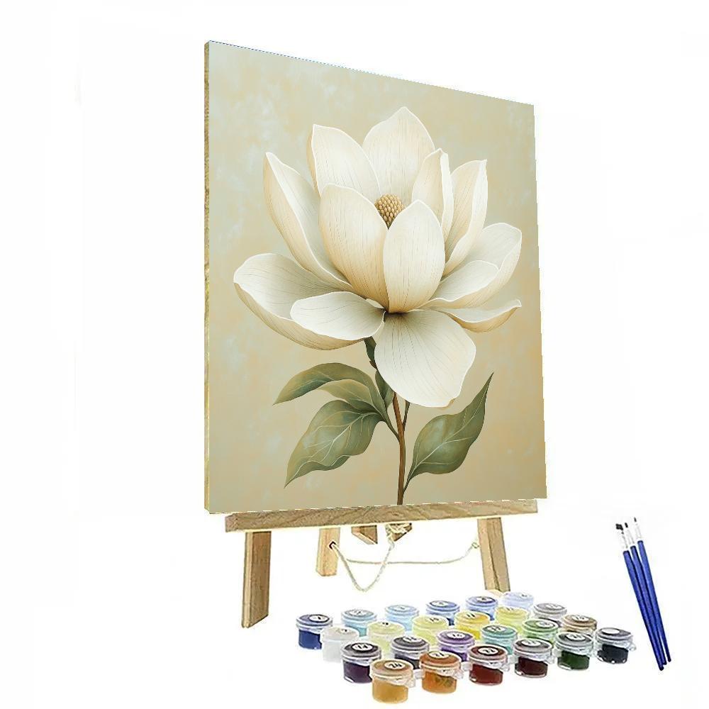 Michelangelo Inspired Magnolia Majesty paint by number
