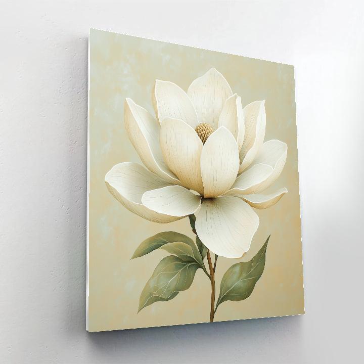 Michelangelo Inspired Magnolia Majesty paint by number