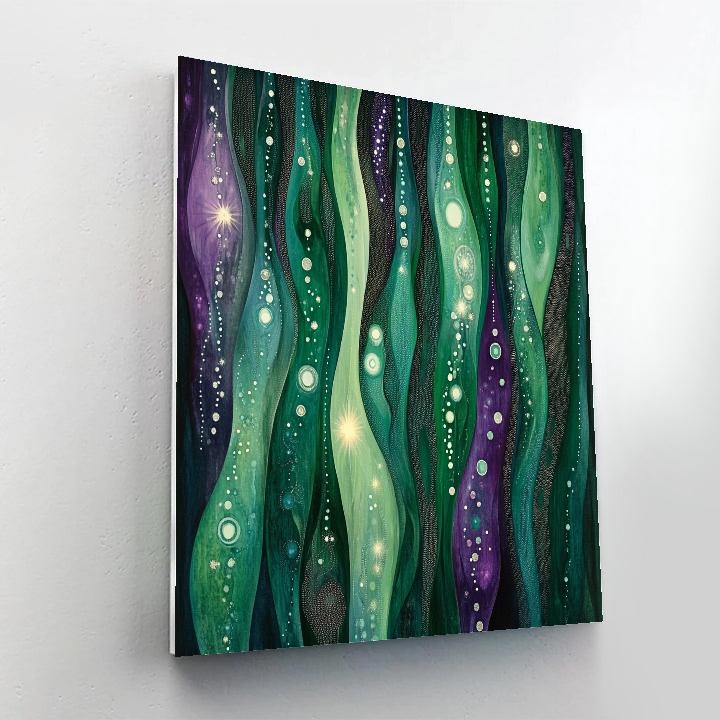 Georges Seurat Inspired Quantum Aurora Field Paint by numbers kits