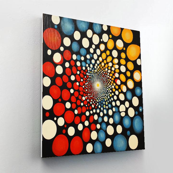 Yayoi Kusama Inspired Infinite Polka Cosmos paint by number