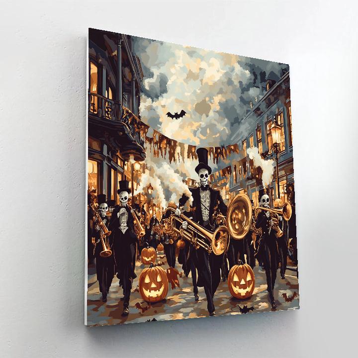 Ghoul Street Parade Haunted Paint by numbers kits
