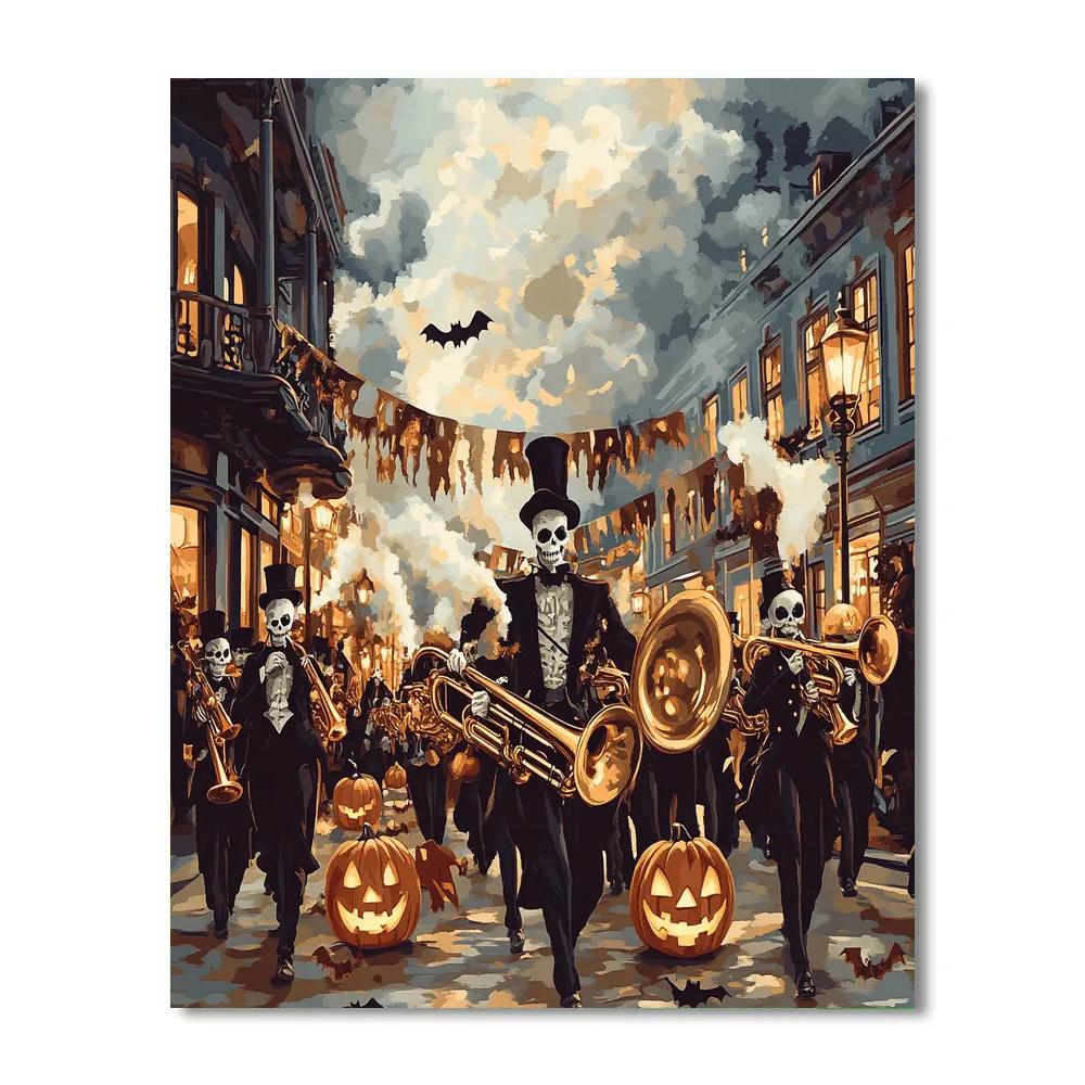 Ghoul Street Parade Haunted Paint by numbers kits