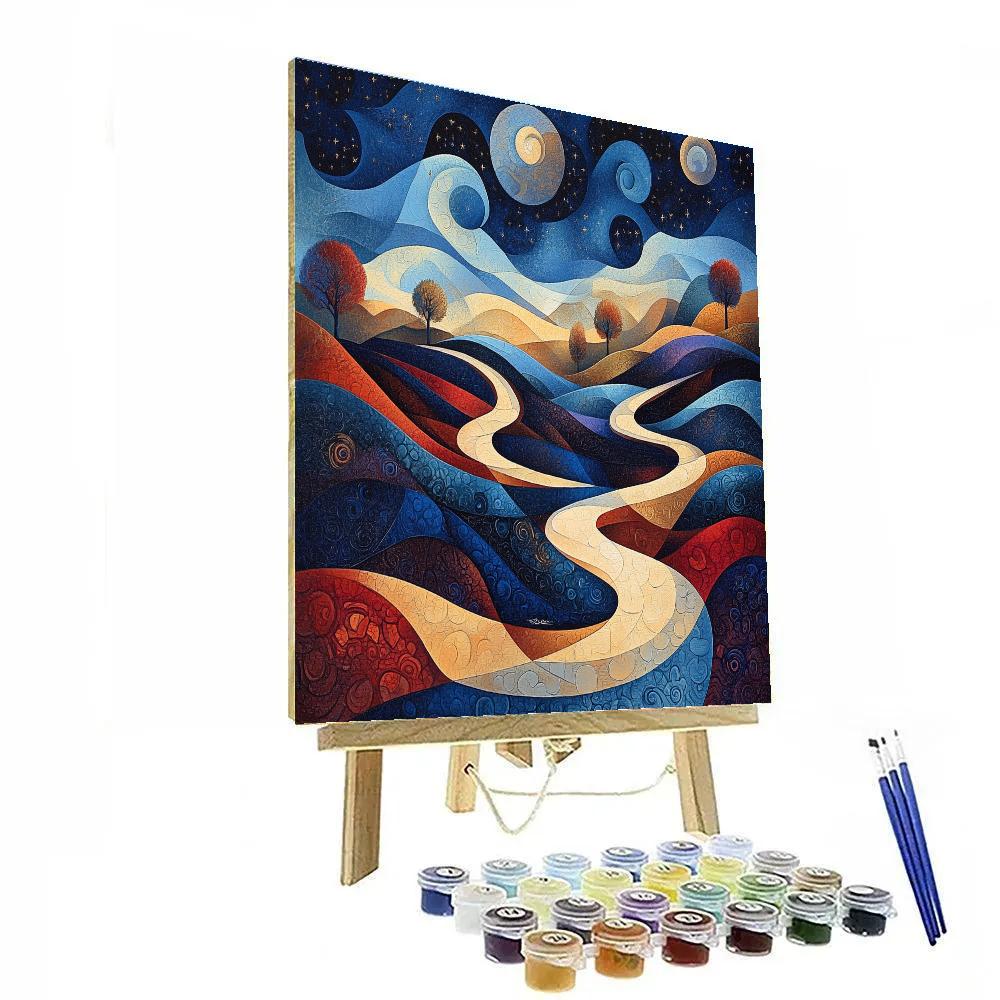 Paul Klee Inspired Dreamscape Symphony DIY paint by numbers