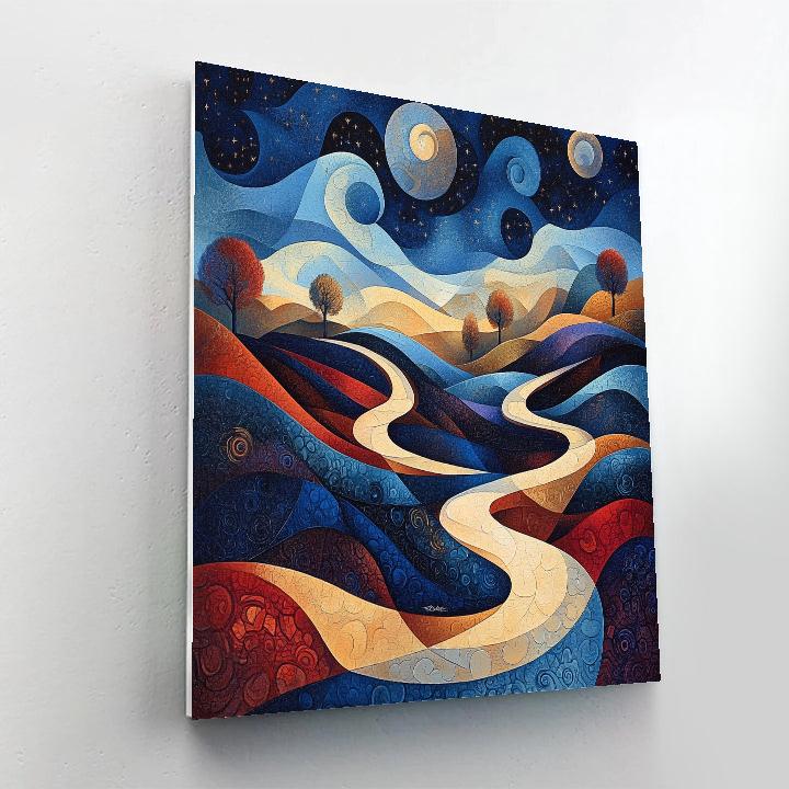 Paul Klee Inspired Dreamscape Symphony DIY paint by numbers