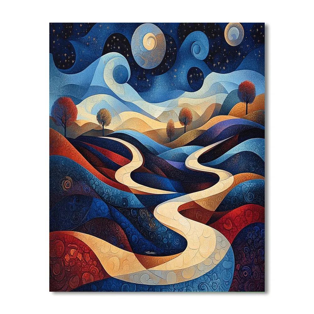 Paul Klee Inspired Dreamscape Symphony DIY paint by numbers