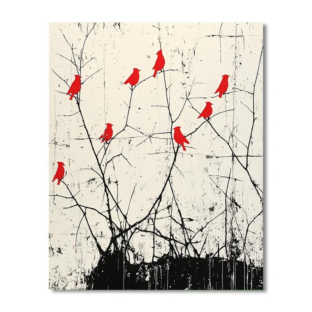 Banksy Inspired Urban Nature Resistance paint by number