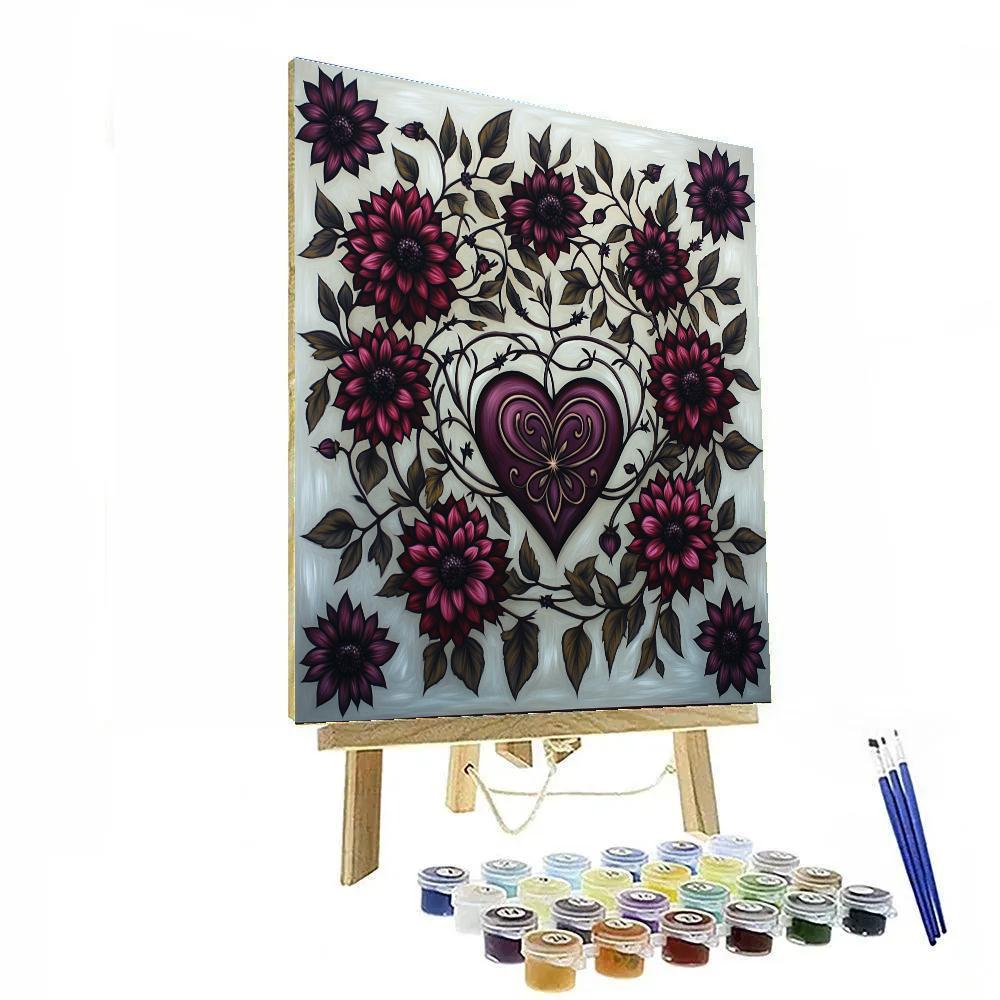 Frida Kahlo Inspired Emotional Bloom paint by numbers