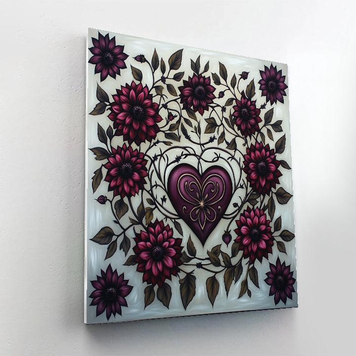 Frida Kahlo Inspired Emotional Bloom paint by numbers